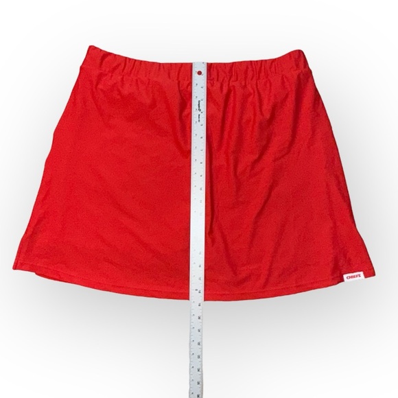 WEAR by Erin Andrews Red Kansas City Chiefs Stripe Skort XXL - Picture 10 of 12